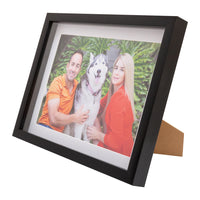 Photo Frame  with your  picture!- A4  21x30cm -  Shadow Box -  Black/White Photo Frame