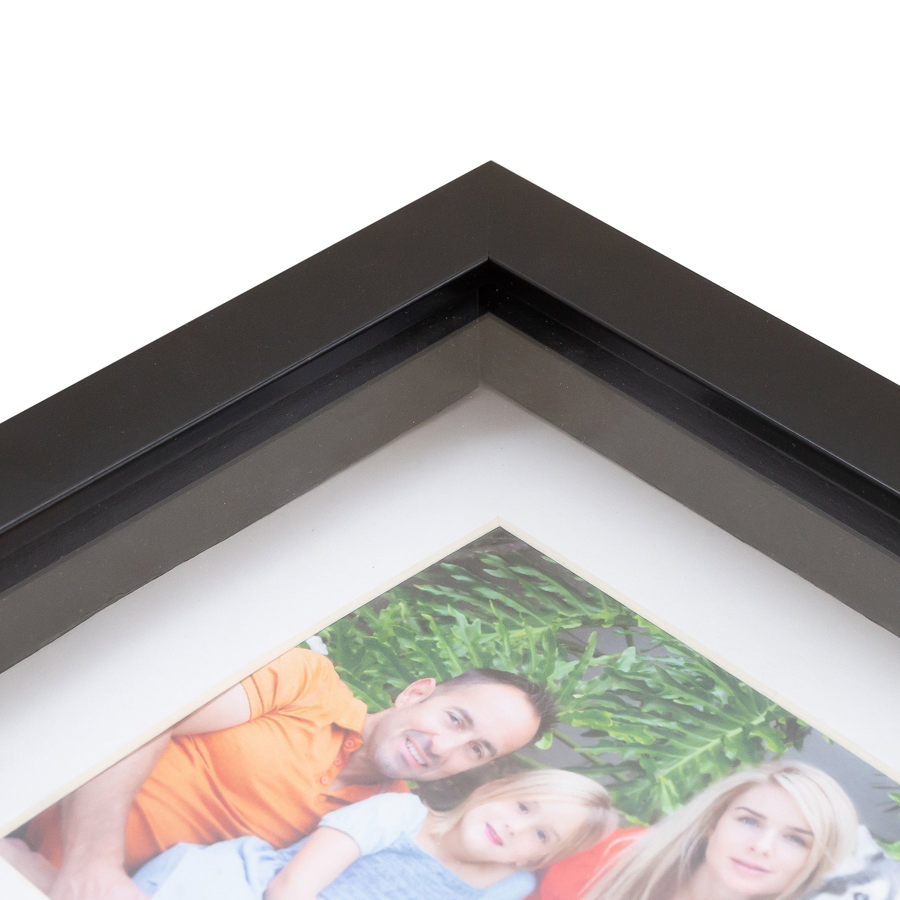 Photo Frame with multiple pictures & optional message  -40x50cm -  Shadow Box -  Black/White