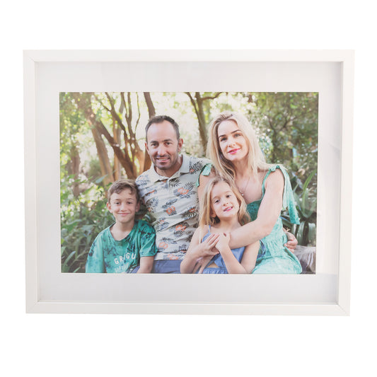 Photo Frame with your  picture!-  40x50cm -  Shadow Box -  Black/White