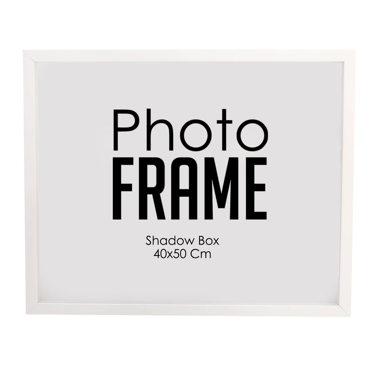 Photo Frame - 40x50cm -  Shadow Box -  Black/White (FRAME ONLY)