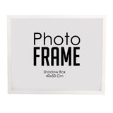 Photo Frame - 40x50cm -  Shadow Box -  Black/White (FRAME ONLY)