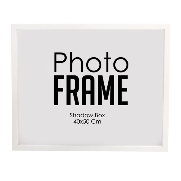 Photo Frame - 40x50cm -  Shadow Box -  Black/White (FRAME ONLY)