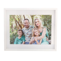 Photo Frame with your  picture!-  40x50cm -  Shadow Box -  Black/White