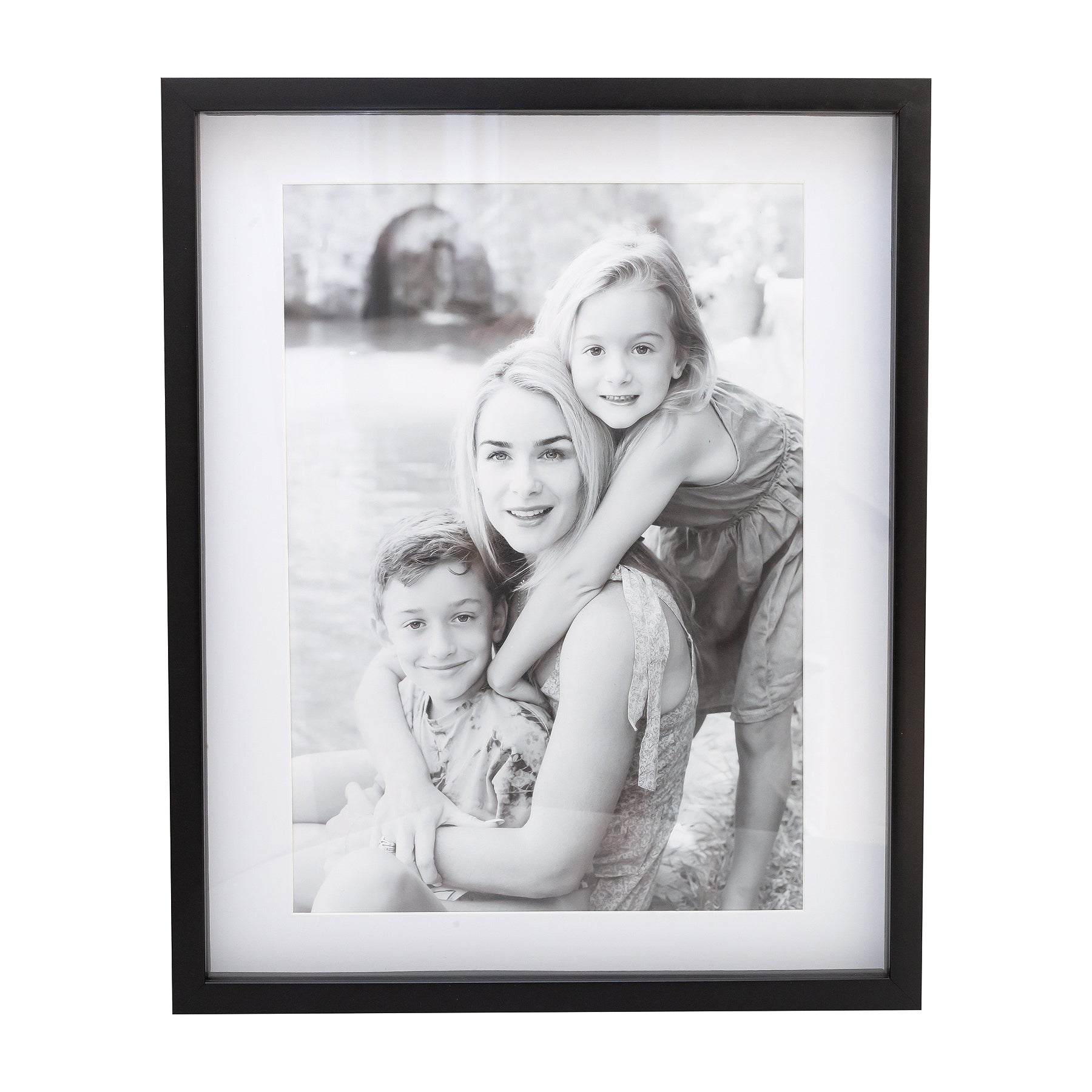 Photo Frame with your  picture!-  40x50cm -  Shadow Box -  Black/White