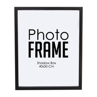 Photo Frame - 40x50cm -  Shadow Box -  Black/White (FRAME ONLY)