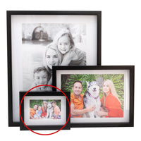 Photo Frame  with your  picture!- A5  10x15cm -  Shadow Box -  Black/White