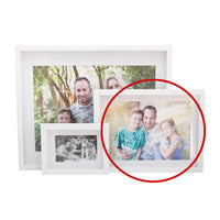 Photo Frame  with your  picture!- A4 21x30cm -  Shadow Box -  Black/White Photo Frame