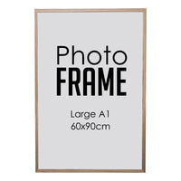 Photo Frame - Large A1  60x90cm- STD  -  Black/White/ Wood (FRAME ONLY)