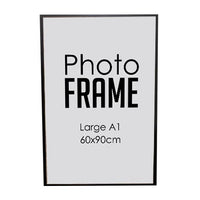 Photo Frame - Large A1  60x90cm- STD  -  Black/White/ Wood (FRAME ONLY)