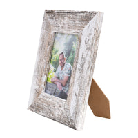 Photo Frame  with your  picture!-  13x18cm -  White  Stressed