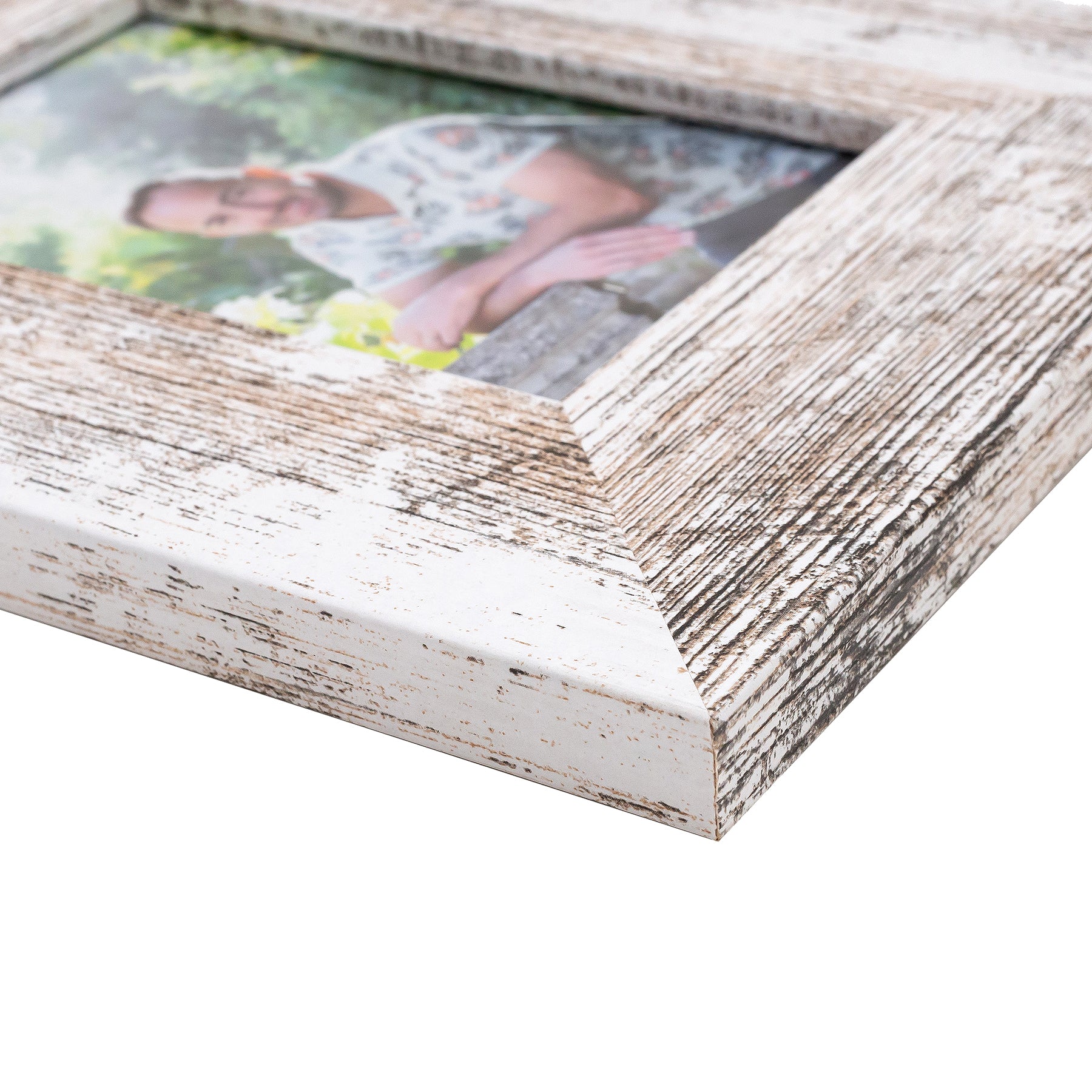 Photo Frame with your picture!- 13x18cm - White Stressed – Canvas