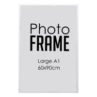 Photo Frame - Large A1  60x90cm- STD  -  Black/White/ Wood (FRAME ONLY)