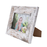 Photo Frame  with your  picture!-  10x15cm -  White  Stressed