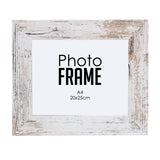 Photo Frame - 20x25cm -  White  Stressed (FRAME ONLY)