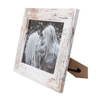 Photo Frame with your  picture! - 20x25cm -  White  Stressed