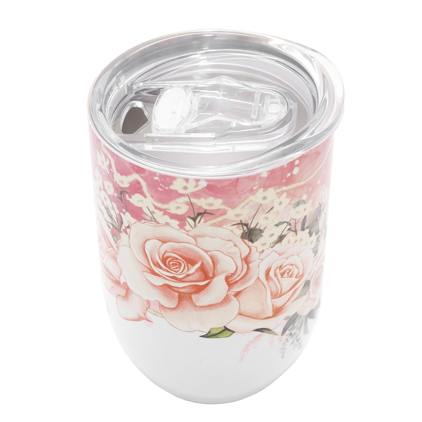 Personalised  Double wall Stainless Steel Gin Tumbler (White)