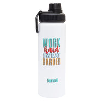 Personalised  Aluminium 850ml water bottle (White)