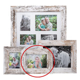 Photo Frame  with your  picture!-  10x15cm -  White  Stressed