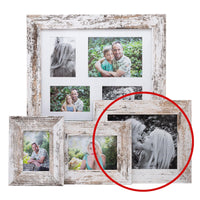 Photo Frame with your  picture! - 20x25cm -  White  Stressed