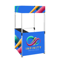 Kiosk 1 x 1m, Aluminium Frame with Shelf and Carry Bag