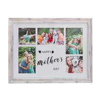 Photo Frame with 5 pictures - Mother's Day  Collage - A3  30X40cm -  White  Stressed