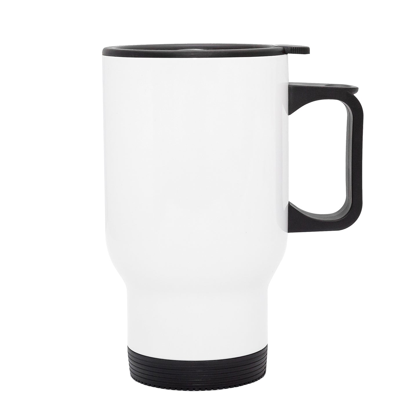 Personalised Double wall Stainless Steel travel mug (White)