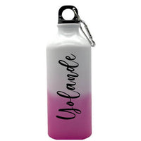 Personalised  Aluminium 600ml Magic Water Bottle (Pink)