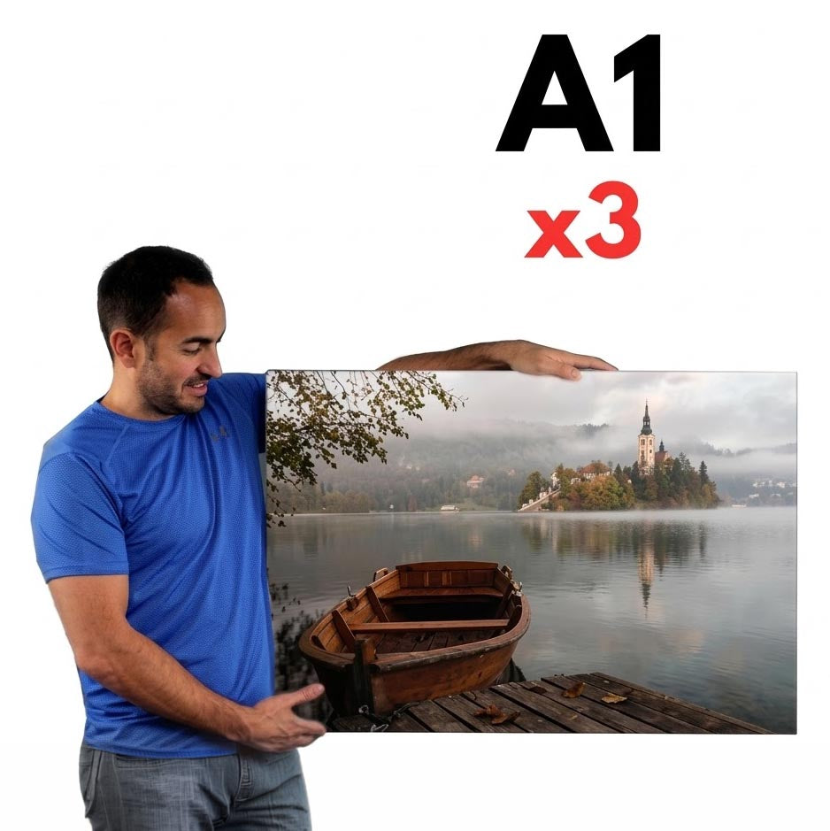 Buy one LARGE A1 Canvas, Get two FREE! (Total 3 x A1)