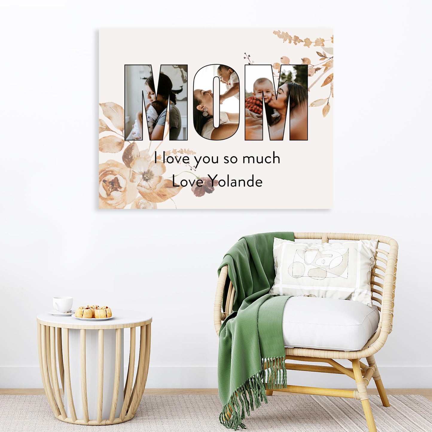 MOM Photo Collage on ready-to-hang Canvas