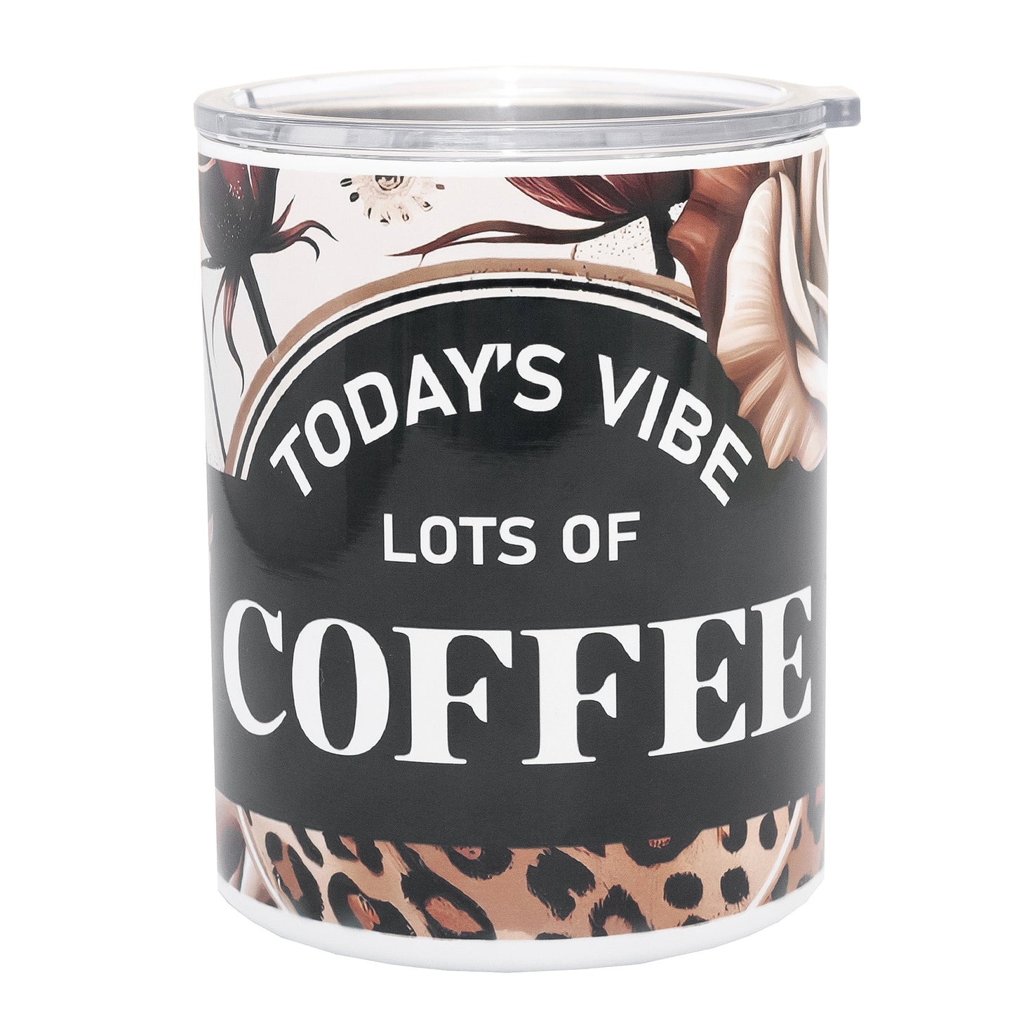 Personalised Double wall Stainless Steel Coffee Mug 12oz (White)
