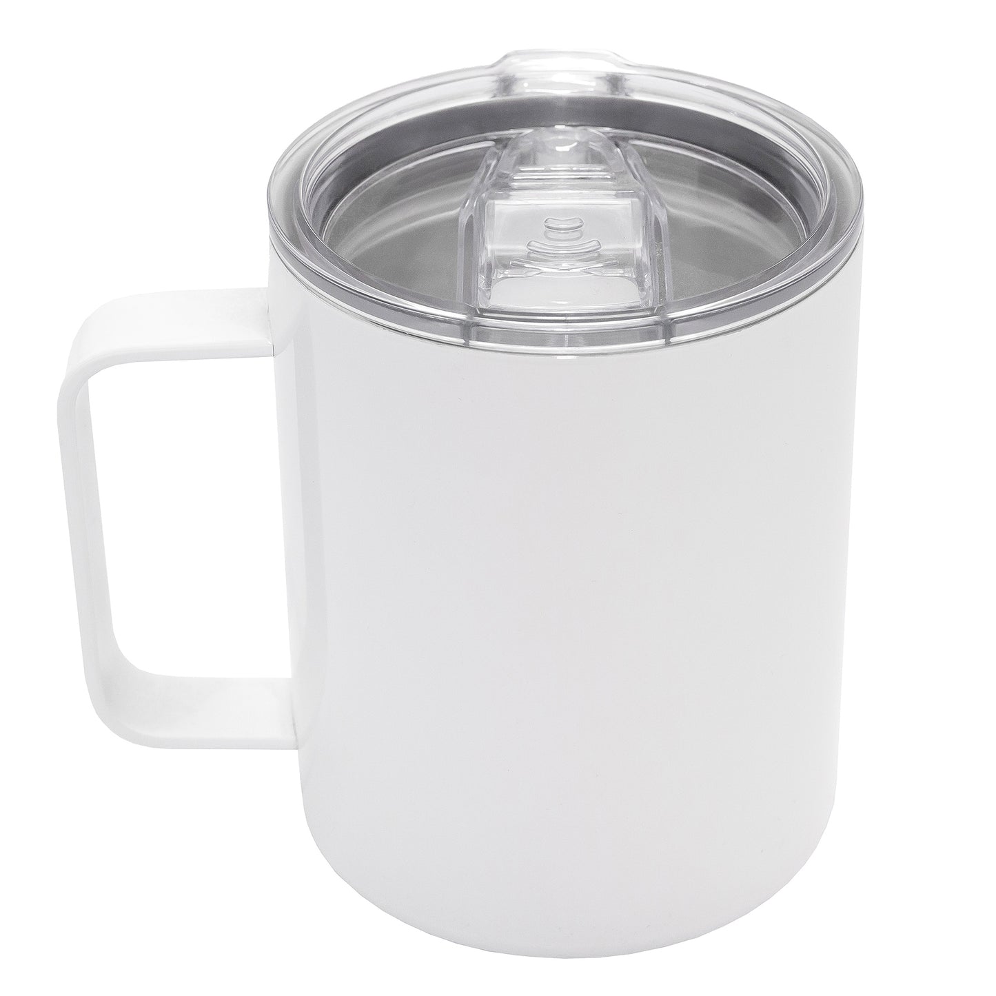 Personalised Double wall Stainless Steel Coffee Mug 12oz (White)