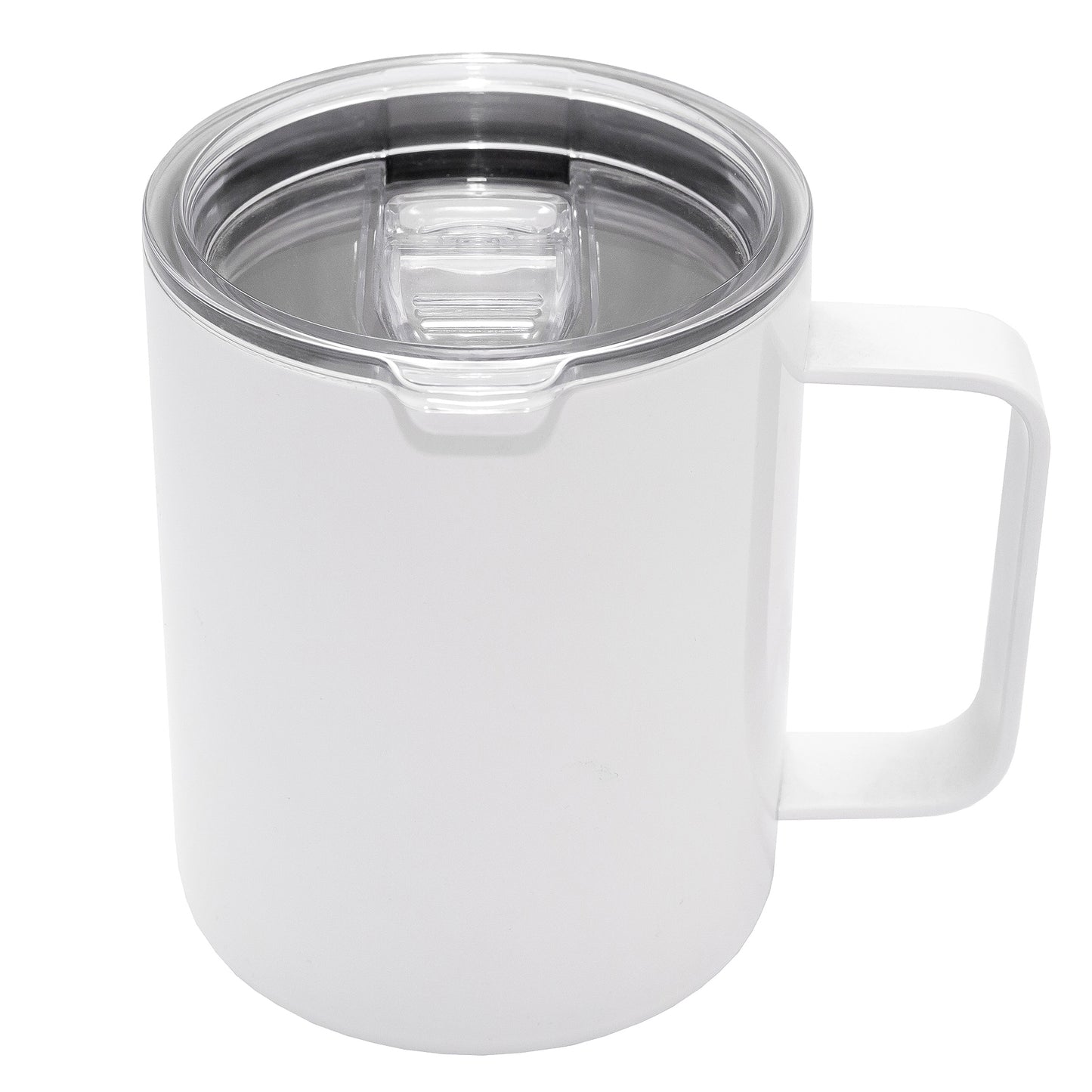 Personalised Double wall Stainless Steel Coffee Mug 12oz (White)