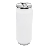 Personalised  Double wall Stainless Steel 400ml Can (White)