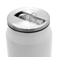 Personalised  Double wall Stainless Steel 400ml Can (White)