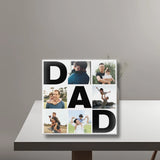 DAD Collage - Acrylic Personalized Photo Blocks