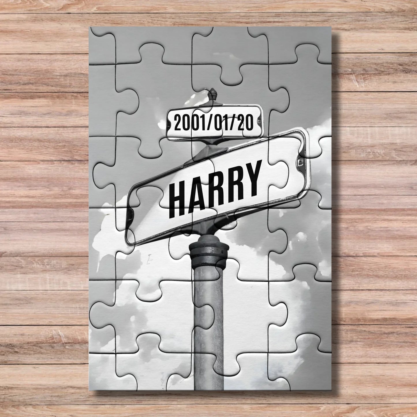 Personalized Street Sign Family/Couple Names Puzzle