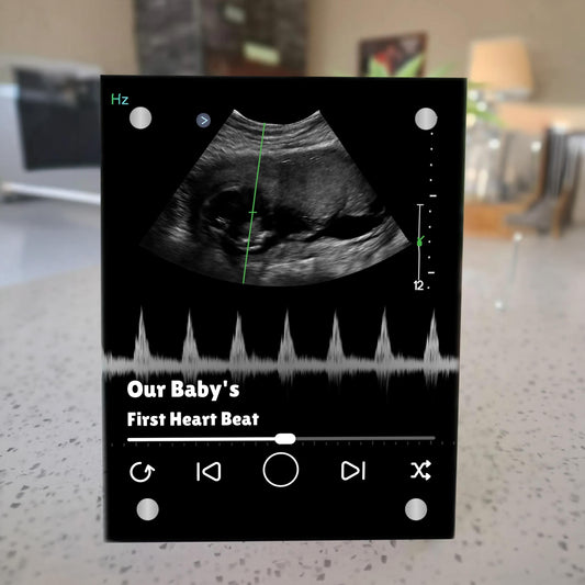 Personalized Musical Photo Display Stand (Baby Heartbeat Keepsake) -Ideal Gift!