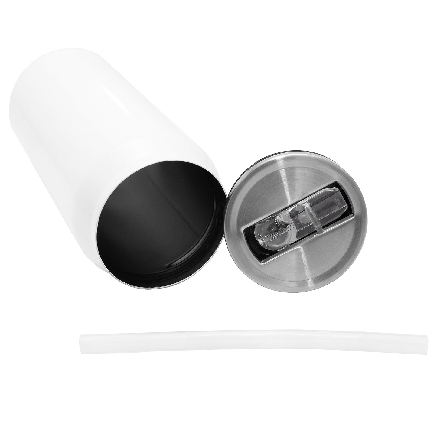 Personalised  Double wall Stainless Steel 400ml Can (White)