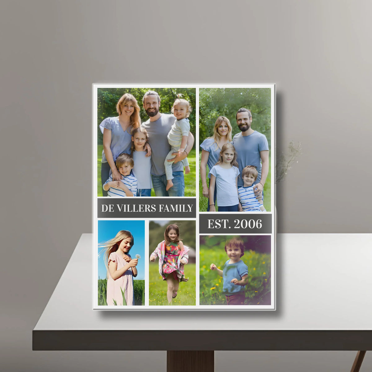 FAMILY Collage - Acrylic Personalized Photo Blocks United Kingdom