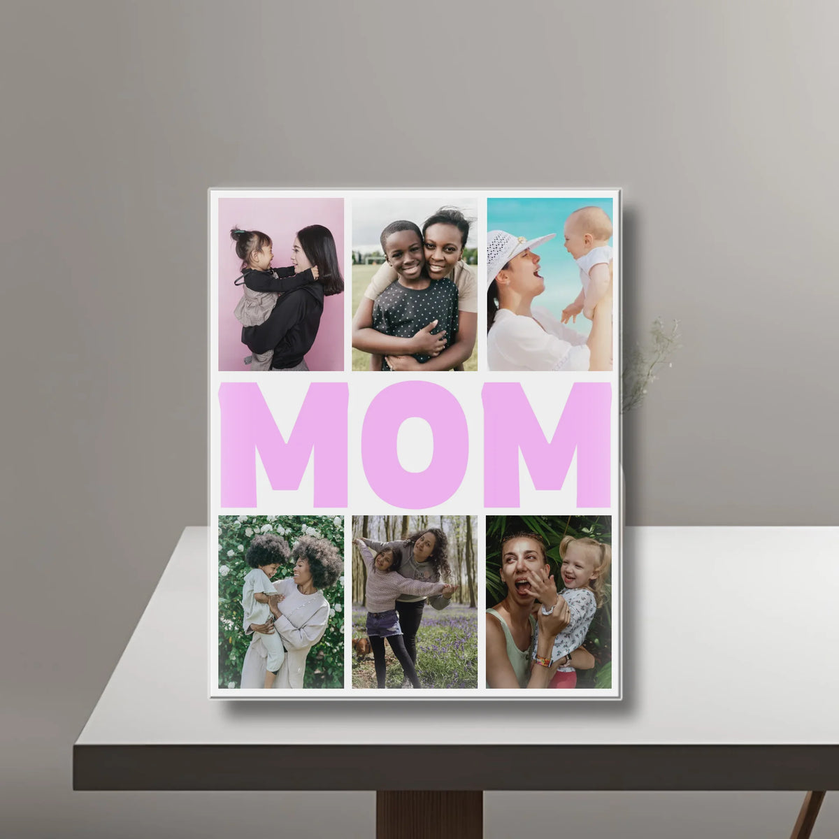 MOM - Acrylic Personalized Photo Blocks Collage United Kingdom