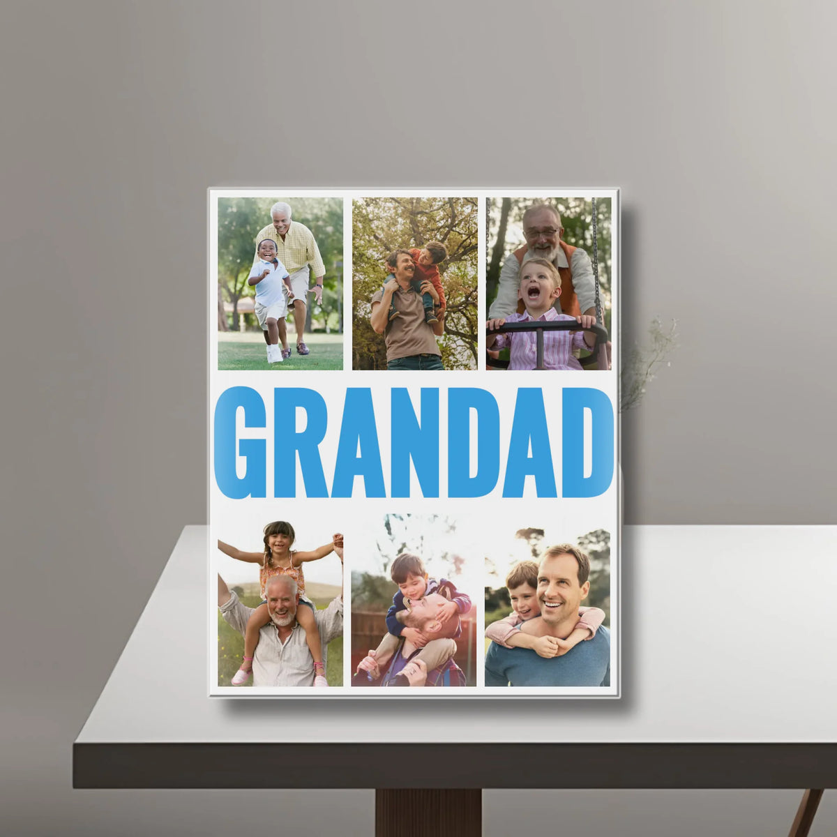 GRANDAD - Acrylic Personalized Photo Blocks Collage United Kingdom