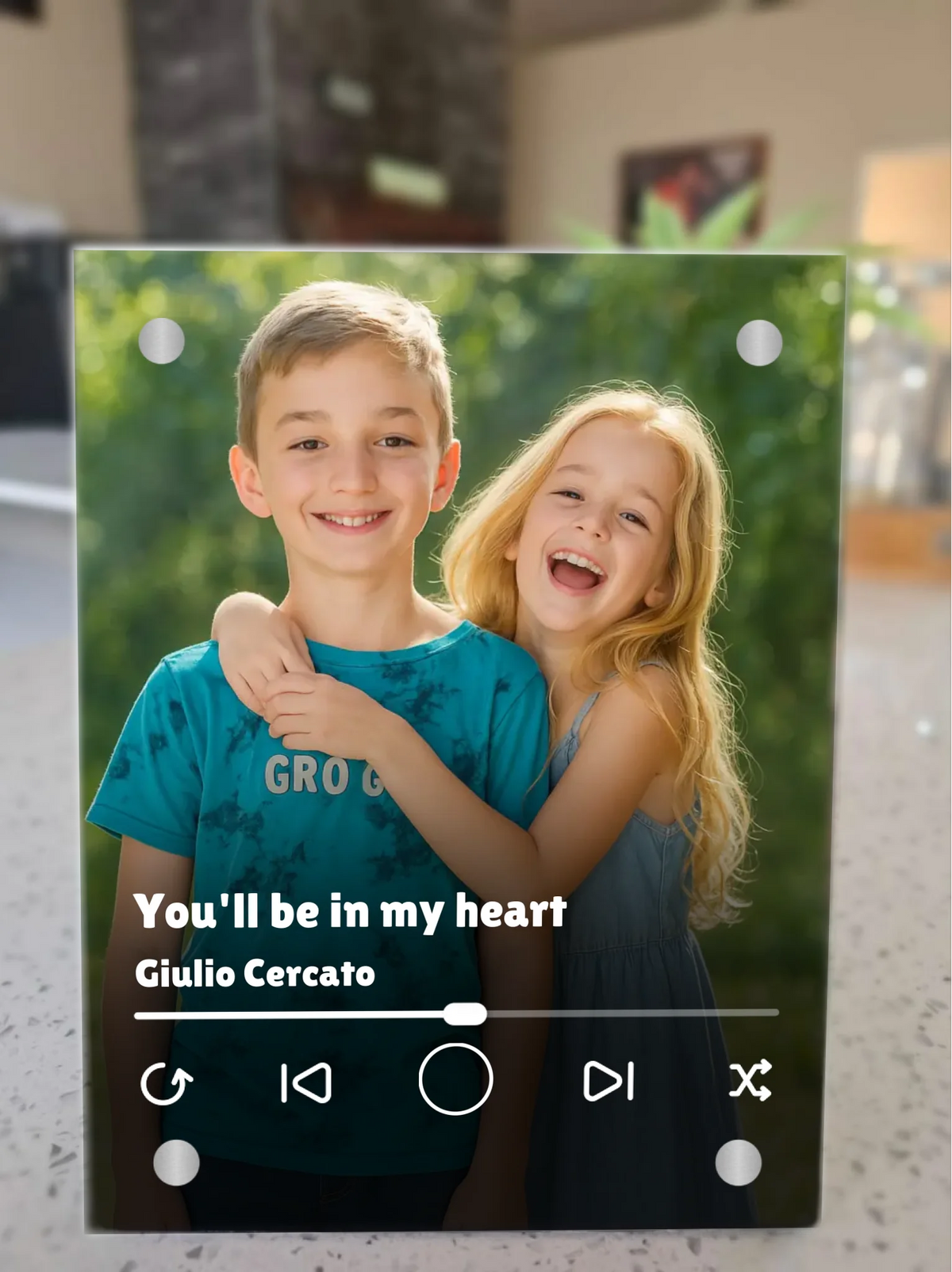 Mockup - Musical Photo Display Stand
