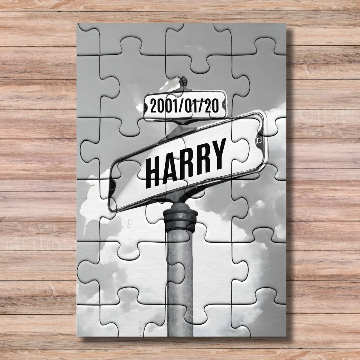 Personalized Street Sign Family/Couple Names Puzzle UK TIB