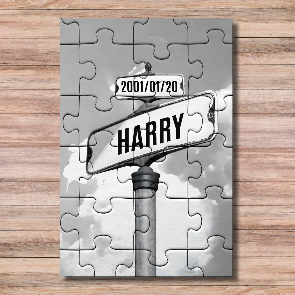 Personalized Street Sign Family/Couple Names Puzzle UK TIB