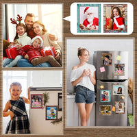Magnetic Photo Frames for Fridge- Christmas theme 2 (Pack of 4)
