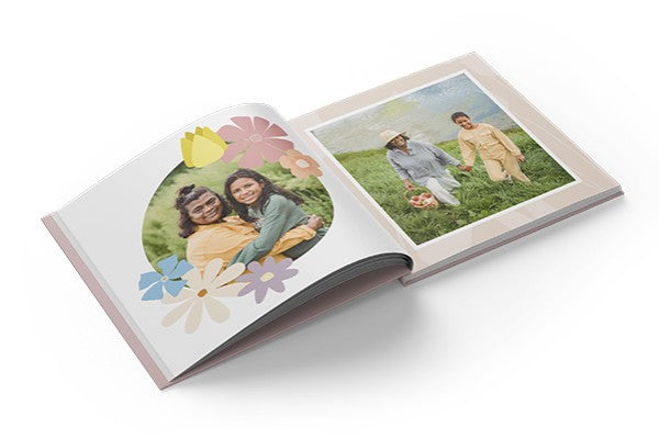 Hardcover Photobook: Floral Theme (A4, A5 or Square)