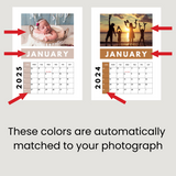 Branded Photo Wall Flip Calendars (A4 or A3 Portrait)