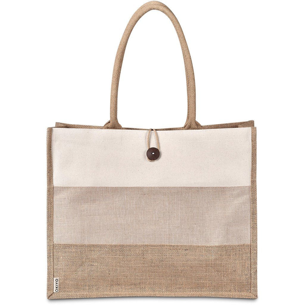 Okiyo Fukei Jute & Cotton Tote
