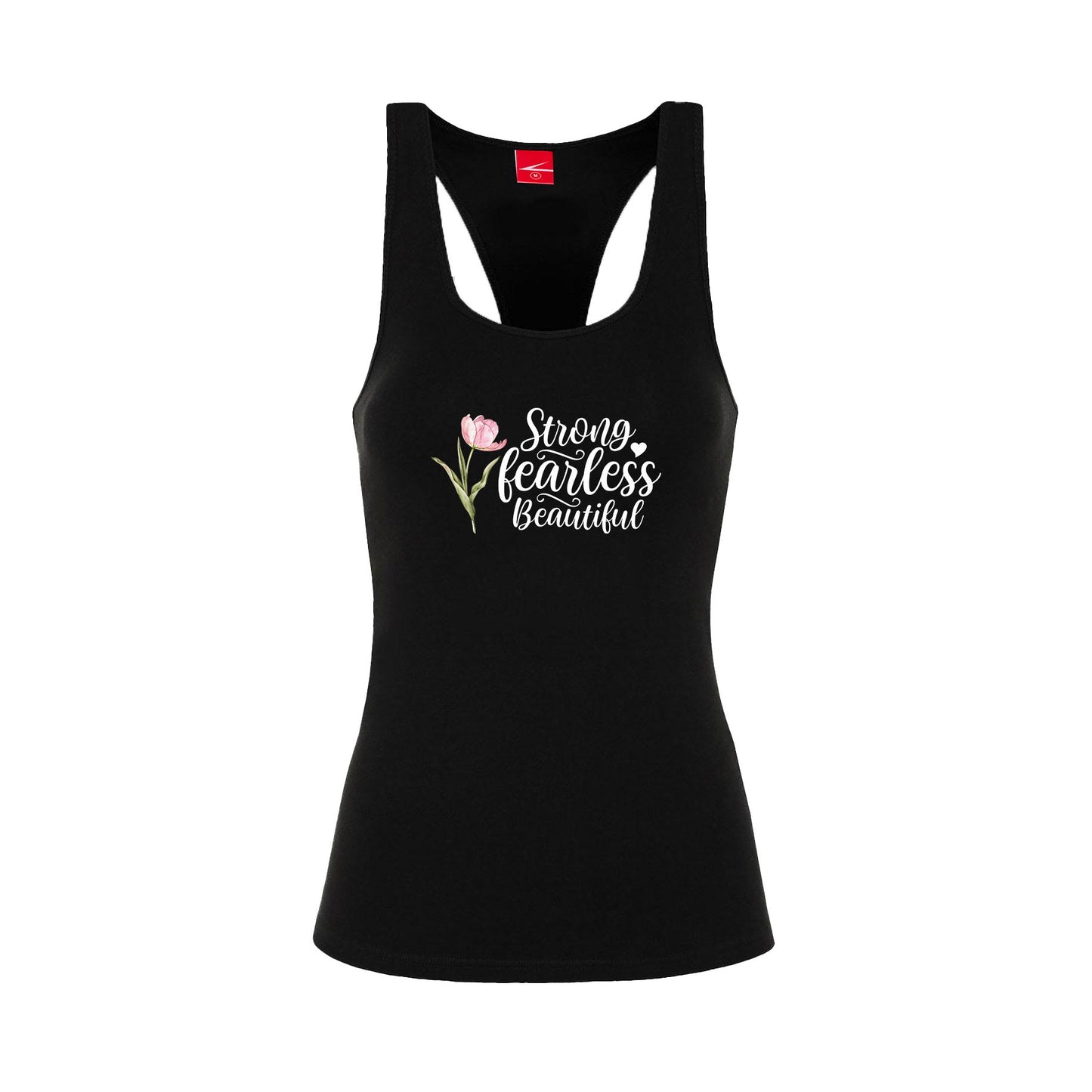 Strong,Fearless,Beautiful - Ladies Racerback Vest