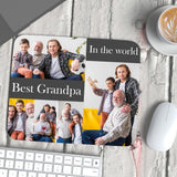 Mouse Pad - Grandad/Grandpa Photo Collage + Text